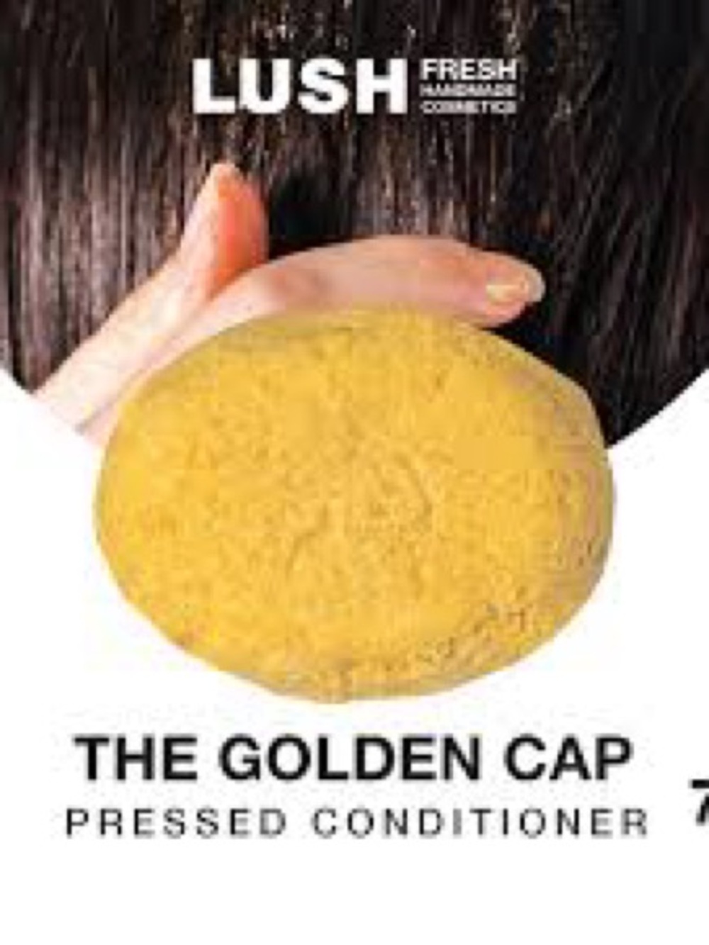 LUSH The Golden Cap Pressed Conditioner Bar
